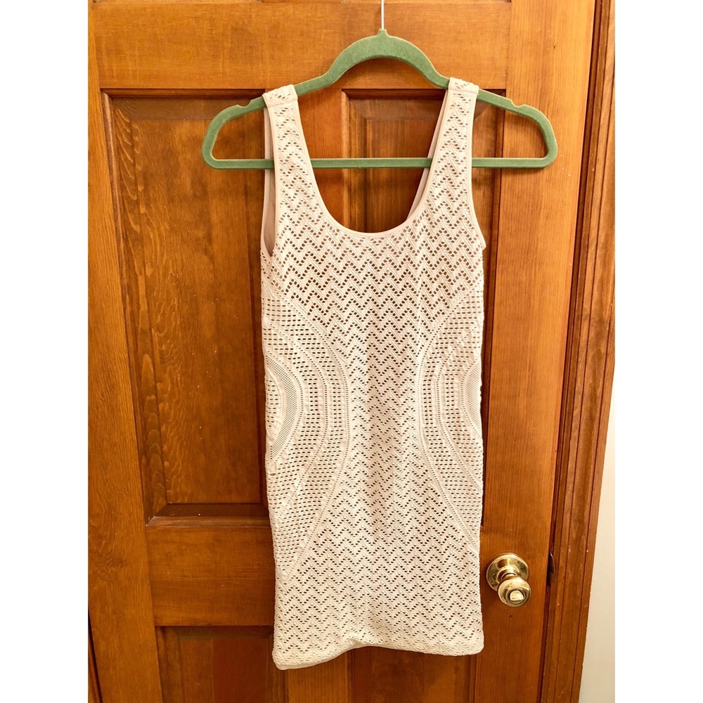 Flattering Fitted White Dress!